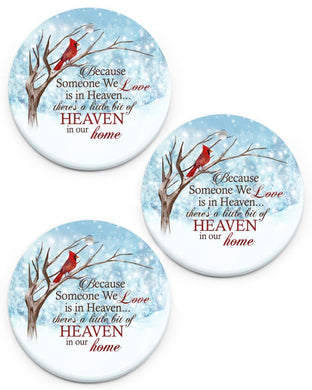 Because Someone We Love Is In Heaven Ornament Circle Ornament, Christmas Ornament, Christmas Gift