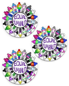Equal Humanlity Circle Ornament, Christmas Ornament, Christmas Gift