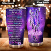 Camellia Personalized Butterfly To My Daughter Loving Letter Stainless Steel Tumbler - Double-Walled Insulation Thermal Cup With Lid Father Gift For Daughter