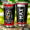 Camellia Personalized Hello Darkness Come To Drink With You Beer Stainless Steel Tumbler - Double-Walled Insulation Beer Thermal Cup With Lid Gift For Beer Dad Uncle