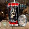 Camellia Personalized Hello Darkness Come To Drink With You Beer Stainless Steel Tumbler - Double-Walled Insulation Beer Thermal Cup With Lid Gift For Beer Dad Uncle