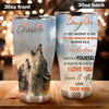 Camellia Personalized Daughter Believe In Yourself Motivational Quote Stainless Steel Tumbler - Double-Walled Insulation Travel Thermal Cup With Lid Mom Gift For Daughter