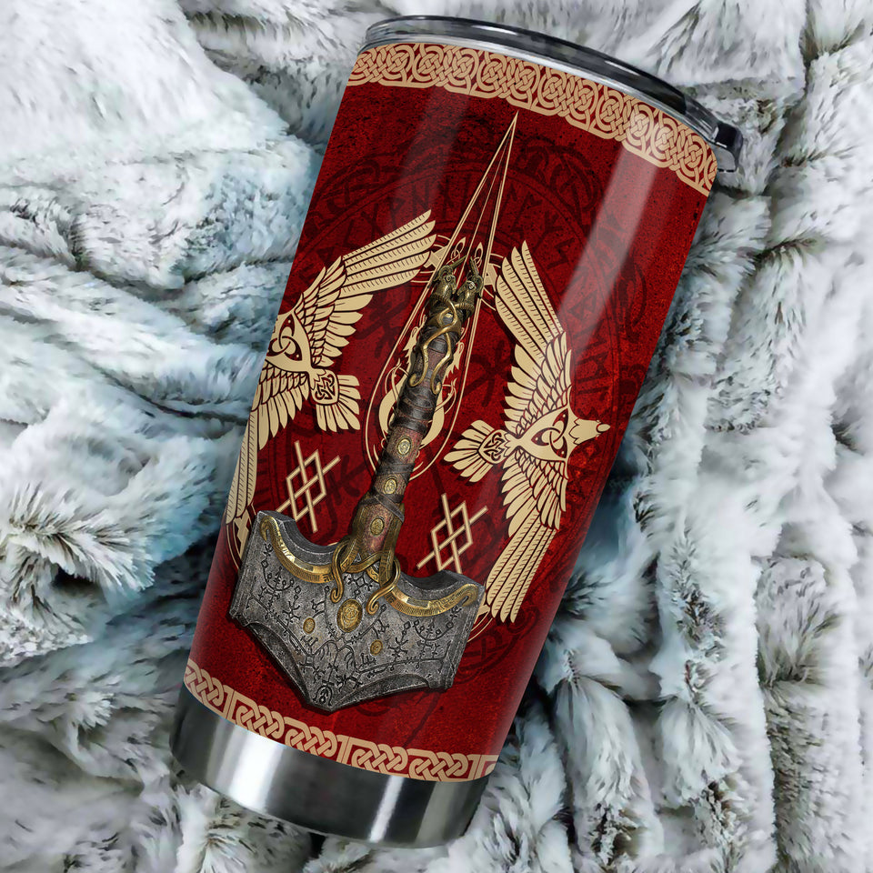 Camellia Personalized Ancient Egypt Pharaoh Metal Style Stainless Steel Tumbler - Double-Walled Insulation Thermal Cup With Lid Gift For Birthday
