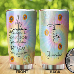 Camellia Personalized God That Is Who You Are Stainless Steel Tumbler- Double-Walled Insulation Travel Tharma Cup With Lid