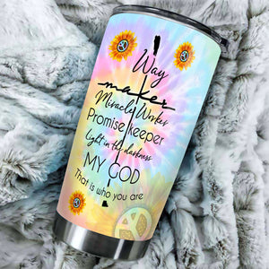 Camellia Personalized God That Is Who You Are Stainless Steel Tumbler- Double-Walled Insulation Travel Tharma Cup With Lid