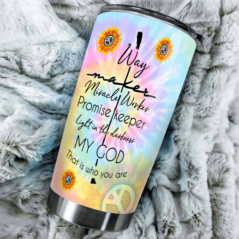 Camellia Personalized God That Is Who You Are Stainless Steel Tumbler- Double-Walled Insulation Travel Tharma Cup With Lid