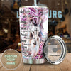 Camellia Personalized Horse Faith God Says You Are Unique Stainless Steel Tumbler - Double-Walled Insulation Vacumm Flask - Gift For Horse Lovers, Cowgirls, Cowboys, Perfect Christmas, Thanksgiving
