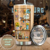 Camellia Personalized Butterfly God Says You Are Stainless Steel Tumbler-Double-Walled Travel Therma Cup With Lid