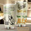 Camellia Personalized Bank Teller Problem Stainless Steel Tumbler - Double-Walled Insulation Vacumm Flask - Gift For Christmas, Birthday, Thanksgiving, Bank Tellers