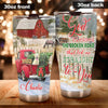 Camellia Personalized Dog In Car God Bleessed The Broken Road That Led Me Straight To You Stainless Steel Tumbler-Double-Walled Insulation Cup With Lid Gift For Chirstmas