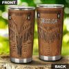Camellia Personalized Native American Outfit Leather Style Stainless Steel Tumbler-Double-Walled Insulation Travel Cup With Lid
