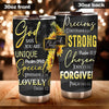 Camellia Personalized God Says You Are Stainless Steel Tumbler-Sweat-Proof Travel Therma Cup With Lid