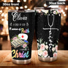 Camellia Personalized Nurse Child Of God Stainless Steel Tumbler - Double-Walled Insulation Vacumm Flask - Gift For Nurse, Christmas Gift, International Nurses Day