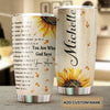 Camellia Personalized Faith You Are Who God Says  Stainless Steel Tumbler-Thermal Flask Travel Therma Cup With Lid