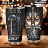 Camellia Personalized Child Of God Woman Of Faith Warrior Of Christ Stainless Steel Tumbler-Sweat-Proof Travel Therma Cup With Lid