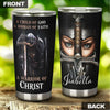 Camellia Personalized Child Of God Woman Of Faith Warrior Of Christ Stainless Steel Tumbler-Sweat-Proof Travel Therma Cup With Lid