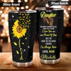 Camellia Personalized Horse To My Daughter You Are My Sunshine Stainless Steel Tumbler - Double-Walled Insulation Vacumm Flask - Gift For Horse Lovers, Cowgirls, Cowboys, Daughter