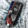 Camellia Personalized God And American Flag Don't Be Afraid Stainless Steel Tumbler-Thermal Flask Travel Therma Cup With Lid