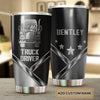 Camellia Personalized Truck Driver Stainless Steel Tumbler-Double-Walled Insulation Cup With Lid Gift For Trucker