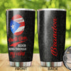 Camellia Persionalized Basketball Puerto Rican Blood Through My Veins Stainless Steel Tumbler - Customized Double - Walled Insulation Travel Thermal Cup With Lid