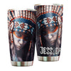 Camellia Personalized Native American Girl Stainless Steel Tumbler-Double-Walled Insulation Cup With Lid Gift For Native American Girl