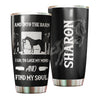 Camellia Personalized Horse Into The Barn Stainless Steel Tumbler - Double-Walled Insulation Vacumm Flask - Gift For Horse Lovers, Cowgirls, Cowboys, Perfect Christmas, Thanksgiving Gift