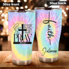 Camellia Personalized Faith Raise Up And Pray Stainless Steel Tumbler-Double-Walled Travel Therma Cup With Lid