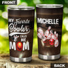 Camellia Persionalized 3D My Favourite Bowler Call Me Mom Stainless Steel Tumbler - Customized Double - Walled Insulation Thermal Cup With Lid