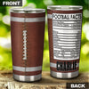 Camellia Personalized Football Facts  Stainless Steel Tumbler - Customized Double-Walled Insulation Travel Thermal Cup With Lid Gift For Footballer