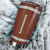 Camellia Personalized Football Facts  Stainless Steel Tumbler - Customized Double-Walled Insulation Travel Thermal Cup With Lid Gift For Footballer