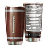 Camellia Personalized Football Facts  Stainless Steel Tumbler - Customized Double-Walled Insulation Travel Thermal Cup With Lid Gift For Footballer
