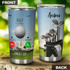 Camellia Personalized Golf Is Calling And I Must Go Stainless Steel Tumbler-Double-Walled Travel Therma Cup With Lid Gift For Golf Player 01