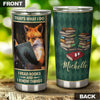 Camellia Personalized Fox Thats What I Do I Read Book And I Know Thing Stainless Steel Tumbler - Customized Double-Walled Insulation Travel Thermal Cup With Lid Gift For Book Lover
