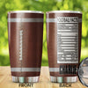 Camellia Personalized Football Facts  Stainless Steel Tumbler - Customized Double-Walled Insulation Travel Thermal Cup With Lid Gift For Footballer