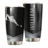 Camellia Personalized Man Plays Billiard Stainless Steel Tumbler-Vacuum Sealed Gift For Male Golf Player