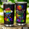 Camellia Persionalized LGBT Rose Pride Love Is Love Stainless Steel Tumbler - Customized Double - Walled Insulation Travel Thermal Cup With Lid