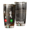 Camellia Personalized Fisherman Sorry I Missed The Call I Was On My Other Life Stainless Steel Tumbler - Customized Double-Walled Insulation Travel Thermal Cup With Lid