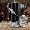 Camellia Personalized Man Plays Billiard Stainless Steel Tumbler-Vacuum Sealed Gift For Male Golf Player