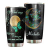 Camellia Personalized Butterfly If I Had Wings I Would Fly To You Stainless Steel Tumbler - Double-Walled Insulation Vacumm Flask - For Thanksgiving, Memorial Day, Christians, Christmas Gift