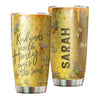 Camellia Personalized Kind Word Are Like Honey Stainless Steel Tumbler - Double-Walled Insulation Vacumm Flask - Gift For Bee Keepers, Bee Lovers