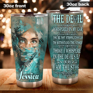 Camellia Personalized Nurse Storm Stainless Steel Tumbler - Double-Walled Insulation Vacumm Flask - Gift For Nurse, Christmas Gift, International Nurses Day