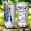 Camellia Personalized Brave Nurse Facts Stainless Steel Tumbler - Double-Walled Insulation Vacumm Flask - Gift For Nurse, Nurse Day 12th May