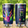 Camellia Personalized Neon Bowling Is Calling Stainless Steel Tumbler - Double-Walled Insulation Vacumm Flask - Gift For Bowling Lovers, National Bowling Day 8th August