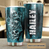 Camellia Personalized 3D Gothic Skulls Stainless Steel Tumbler - Customized Double-Walled Insulation Adventure Thermal Cup With Lid