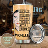 Camellia Personalized Book Reading Power Nutrition Facts Stainless Steel Tumbler - Double-Walled Insulation Vacumm Flask - Gift For Book Lovers, Nerd, International Book Day