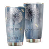 Camellia Personalized Whisper I Love You To A Butterfly Stainless Steel Tumbler - Double-Walled Insulation Vacumm Flask - For Thanksgiving, Memorial Day, Christians, Christmas Gift