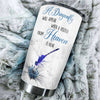 Camellia Personalized A Dragonfly Will Appear When A Visitor From Heaven Is Near Stainless Steel Tumbler - Customized Double-Walled Insulation Travel Thermal Cup With Lid Gift For Dragonfly Lover