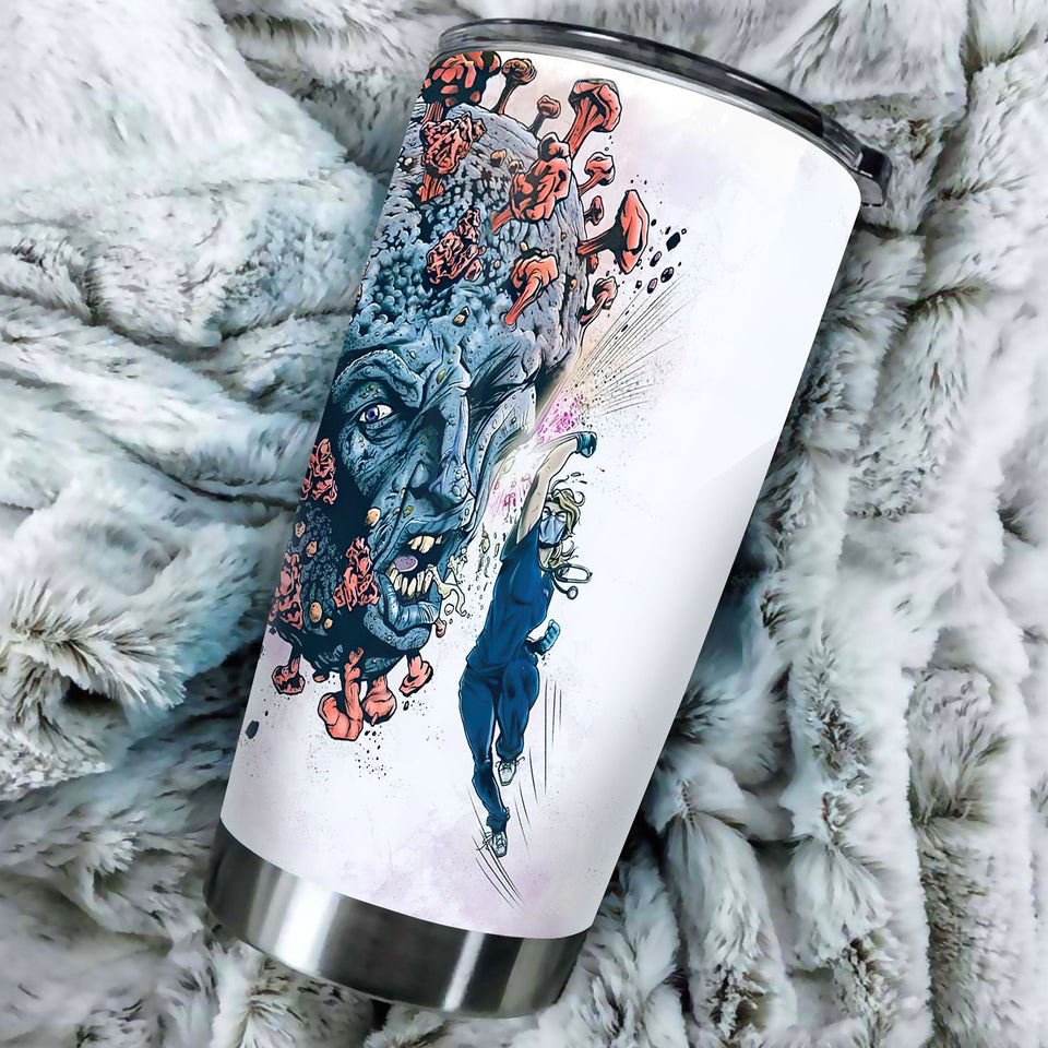 Camellia Personalized Brave Nurse Facts Stainless Steel Tumbler - Double-Walled Insulation Vacumm Flask - Gift For Nurse, Nurse Day 12th May