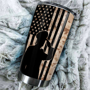 Camellia Personalized United States Marine Corps Stainless Steel Tumbler-Sweat-Proof Double Wall Travel Cup With Lid 03