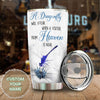 Camellia Personalized A Dragonfly Will Appear When A Visitor From Heaven Is Near Stainless Steel Tumbler - Customized Double-Walled Insulation Travel Thermal Cup With Lid Gift For Dragonfly Lover